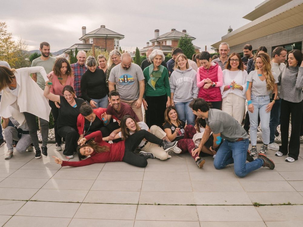 El grupo al completo tras la formación